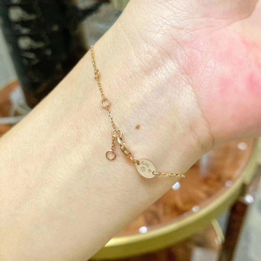Aura JEUX DE BRACELET MOP PINK GOLD DIAMONDS