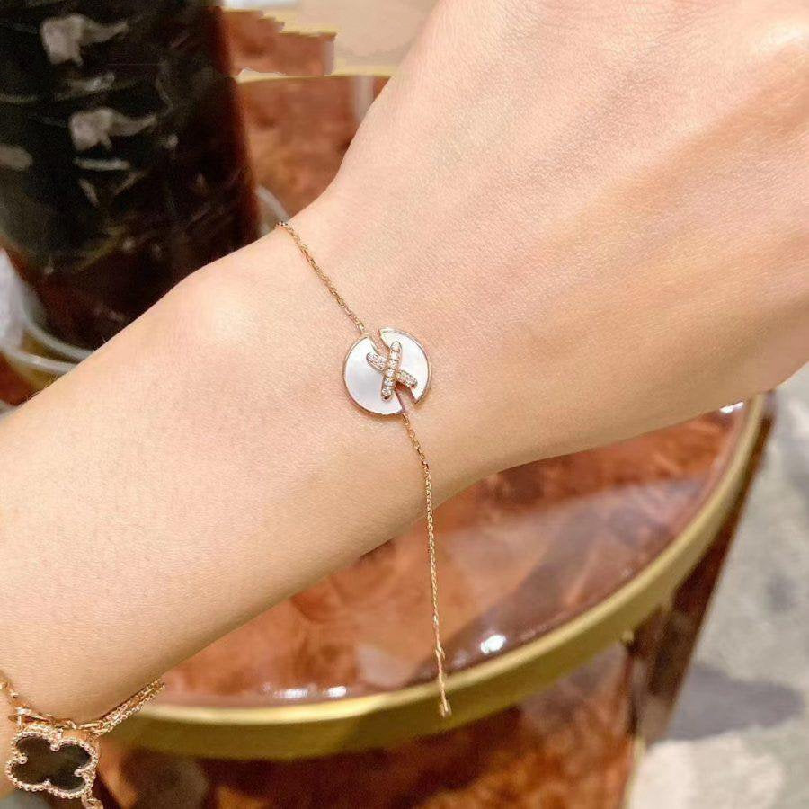 Aura JEUX DE BRACELET MOP PINK GOLD DIAMONDS
