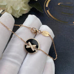 Aura JEUX DE BRACELET ONYX PINK GOLD DIAMOND