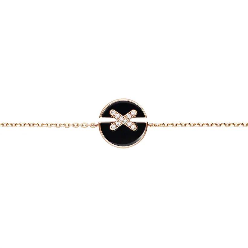 Aura JEUX DE BRACELET ONYX PINK GOLD DIAMOND