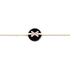 Aura JEUX DE BRACELET ONYX PINK GOLD DIAMOND