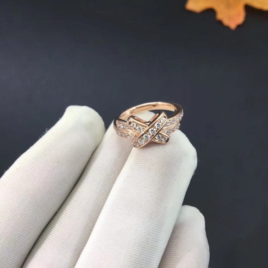 Aura JEUX DE RING PINK GOLD DIAMOND