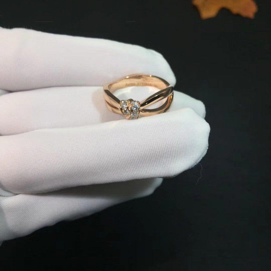 Aura LIENS RING PINK GOLD DIAMOND