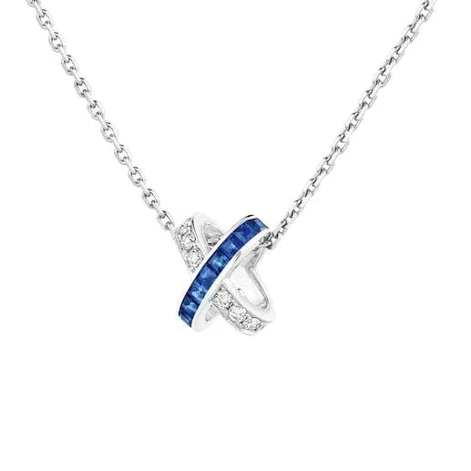 Aura LIENS DIAMOND SILVER NECKLACE
