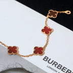[Aura ]Neue Kollektion CLOVER 5 MOTIF ROTER CORNELIAN-ARMBÄNDER