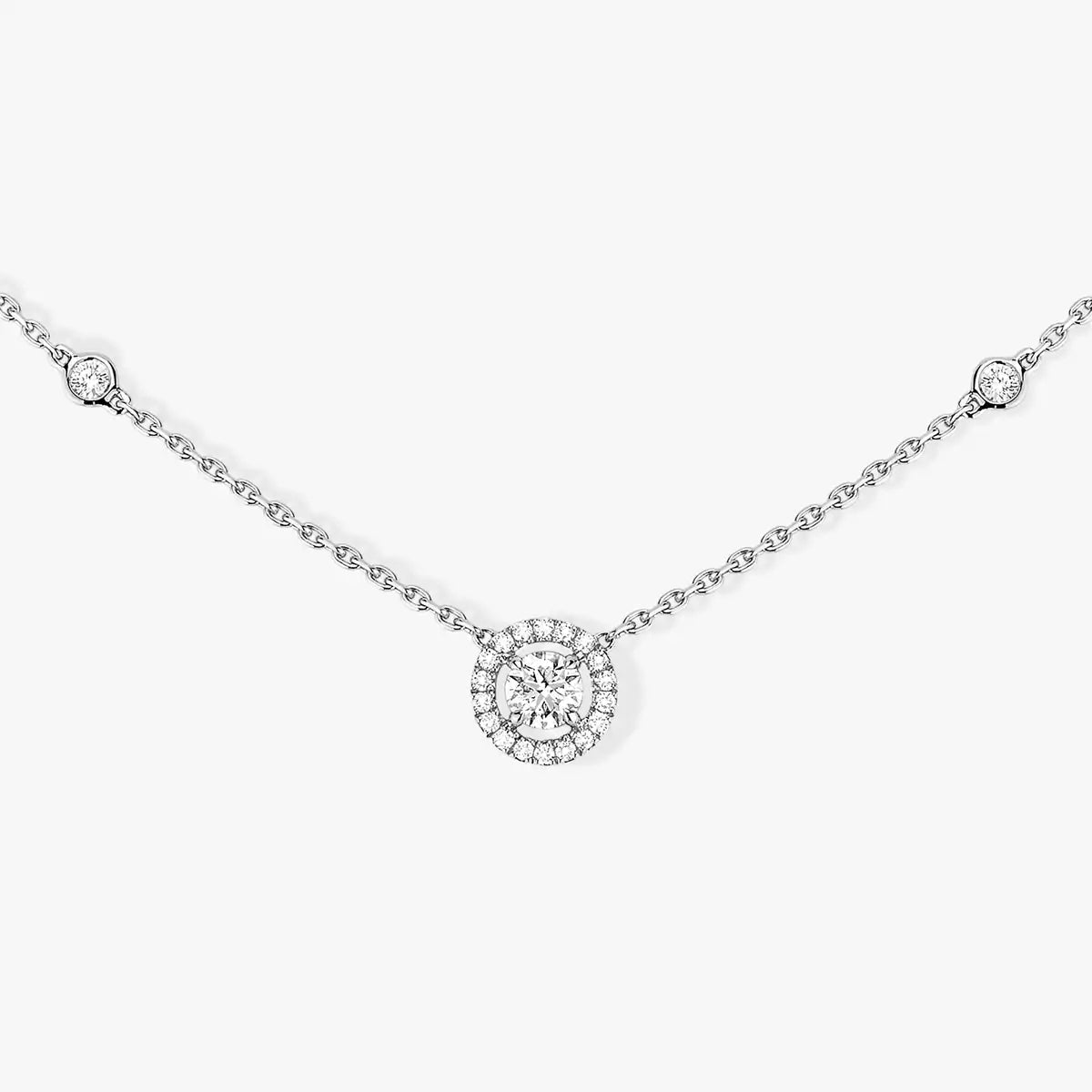 [Aura ] Diamond Necklace 0,20ct Brilliant Shape Joy
