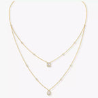 [Aura ] Diamond Necklace My Twin 2 Rows