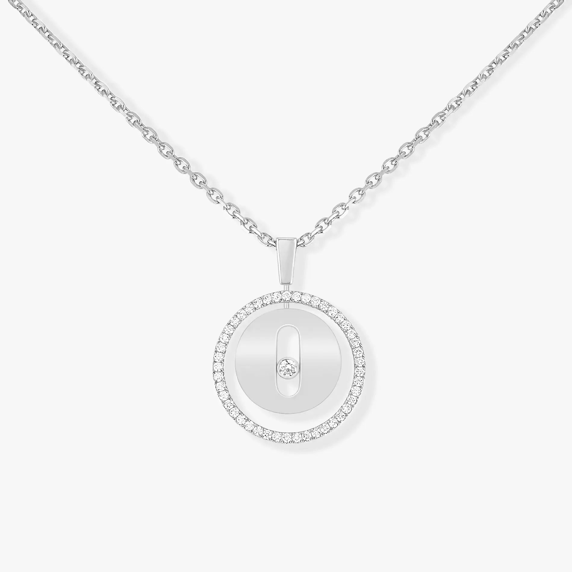 [Aura ]  MOVE PM NECKLACE SILVER DIAMOND