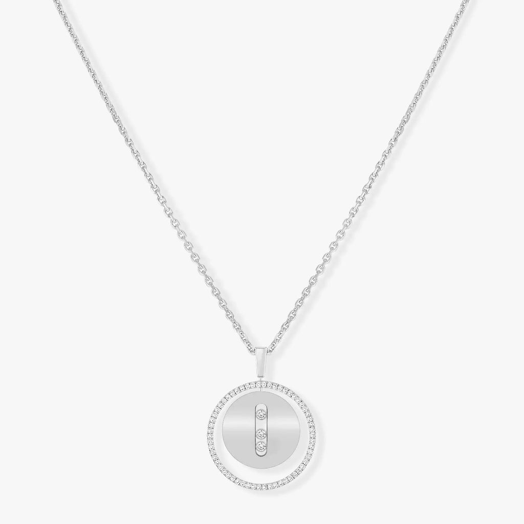 [Aura ]  MOVE MM SILVER DIAMOND NECKLACE