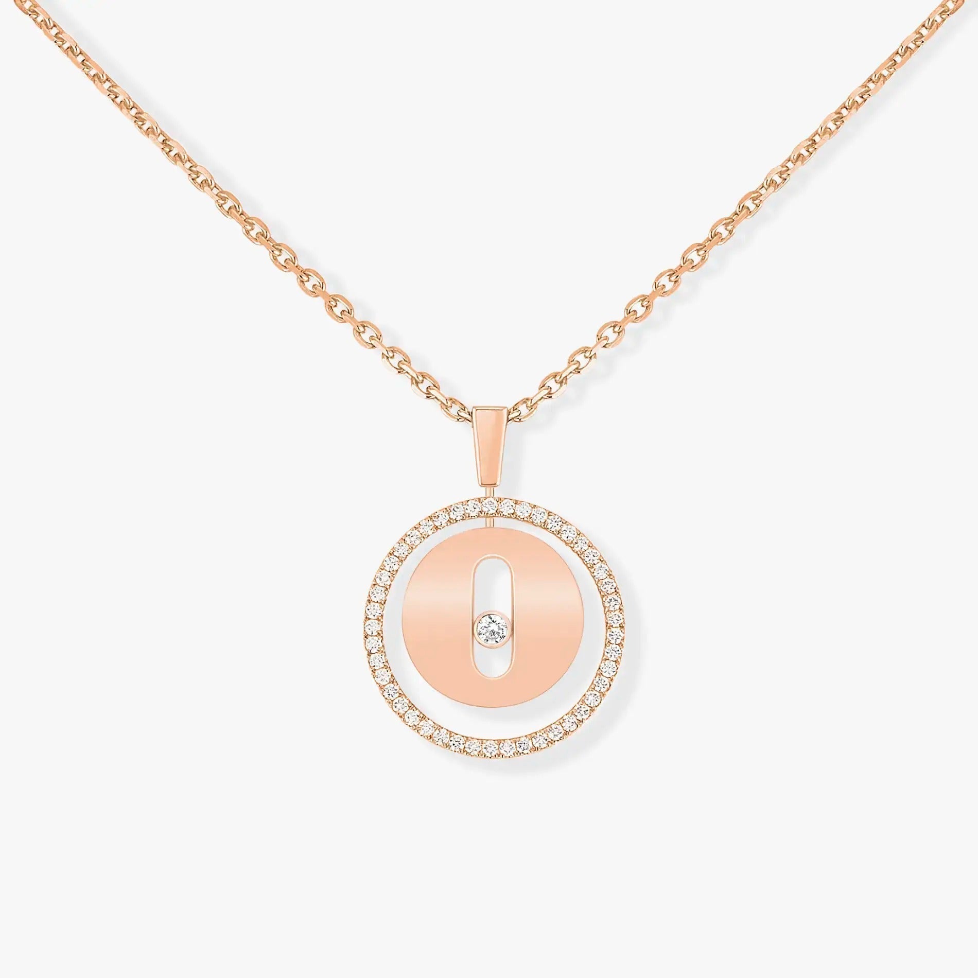 [Aura ]  MOVE PM NECKLACE PINK GOLD DIAMOND