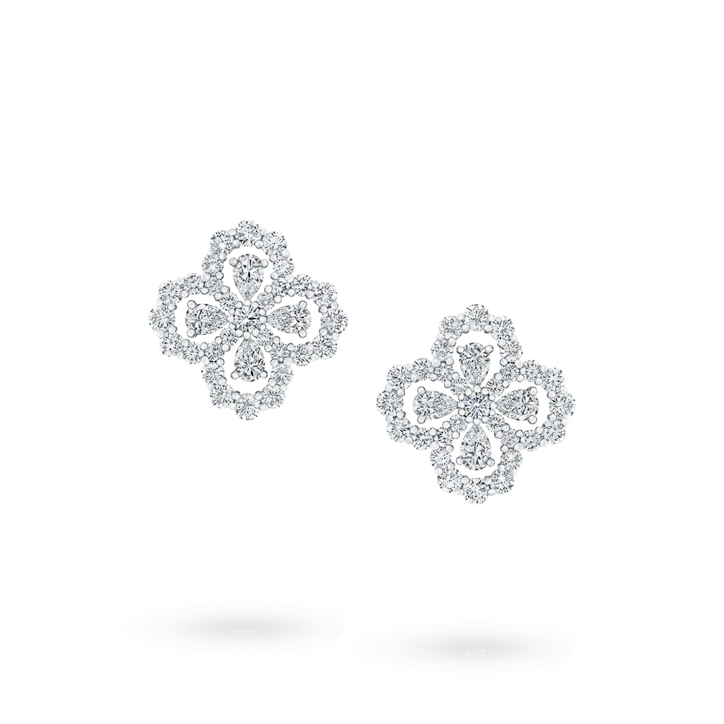 Aura LOOP EARRINGS FULL MOTIF DIAMOND 16MM