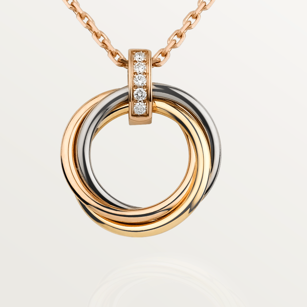 Aura TRINITY HALSKETTE GOLD DIAMANTEN