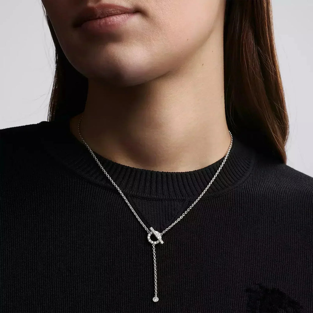 Aura FINESSE SILBER DIAMANTEN HALSKETTE