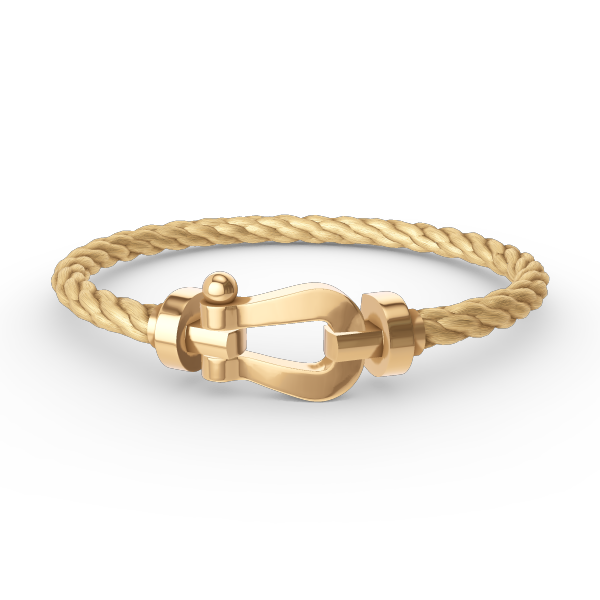Aura FORCE LARGE HORSESHOE NO DIAMOND BRACELET GOLD