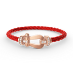 Aura FORCE GROSSES HUFEISEN HALBES DIAMANT-ARMBAND ROSÉGOLD