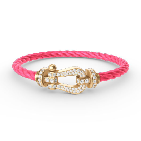 Aura FORCE LARGE HORSESHOE FULL DIAMOND BRACELET GOLD