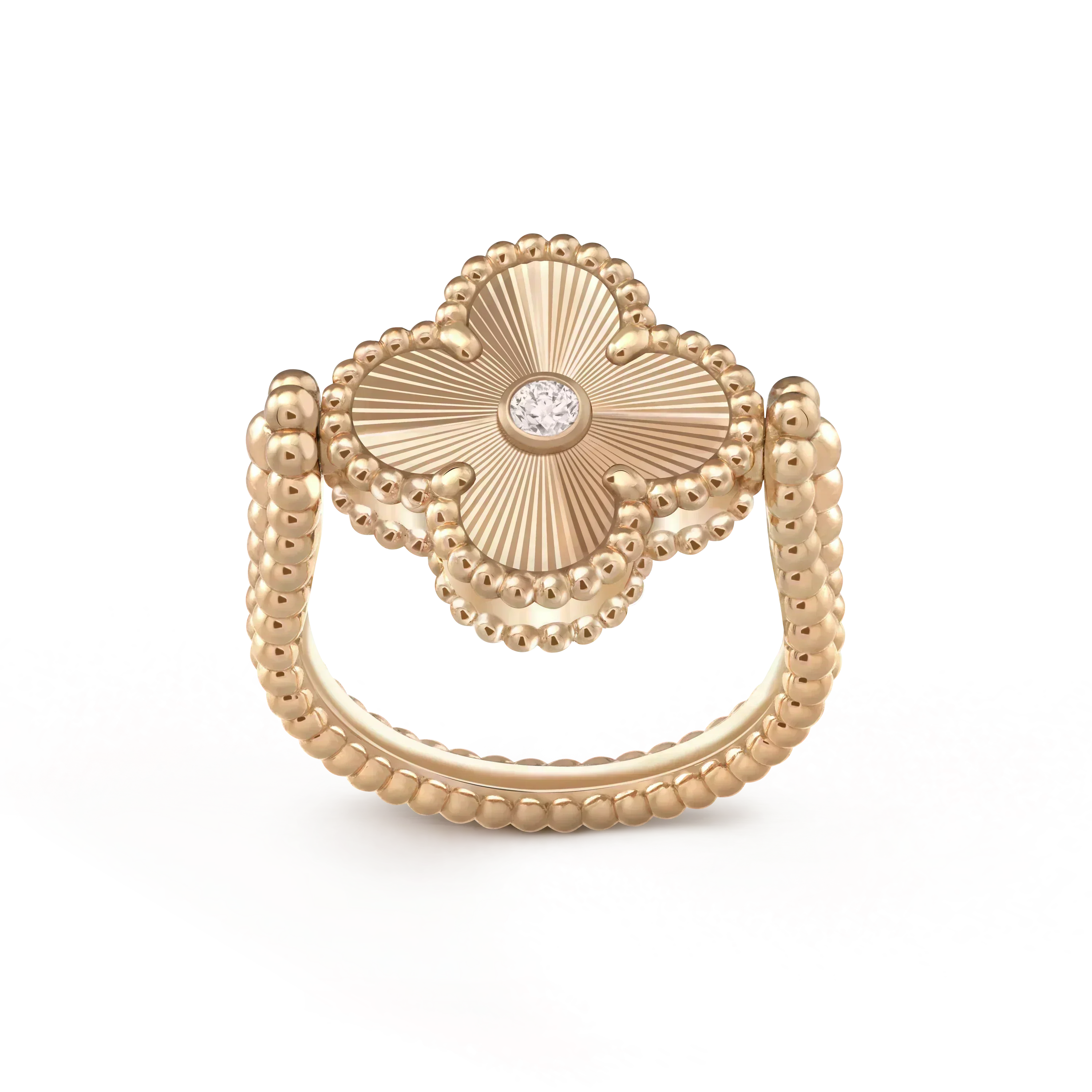 Aura CLOVER WENDEBARER ROSÉGOLD-RING