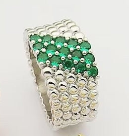 [Aura ]  PERLEE DIAMOND RING ,5-ROW DIAMOND-SET DESIGN