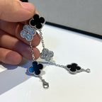 [Aura ]New CLOVER 5 MOTIF ONYXS BRACELET COLLECTION