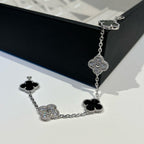 [Aura ]New CLOVER 5 MOTIF ONYXS BRACELET COLLECTION