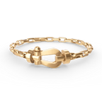 Aura FORCE LARGE HORSESHOE CLASP  METAL BRACELET