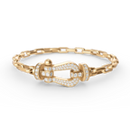 Aura FORCE LARGE HORSESHOE CLASP  METAL BRACELET