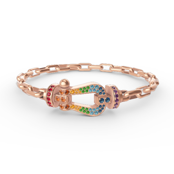 Aura FORCE LARGE HORSESHOE CLASP  METAL BRACELET