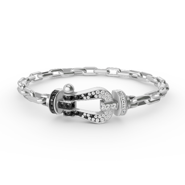 Aura FORCE LARGE HORSESHOE CLASP  METAL BRACELET