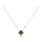 Aura SUN PEDANT PINK GOLD 1 DIAMOND NECKLACE