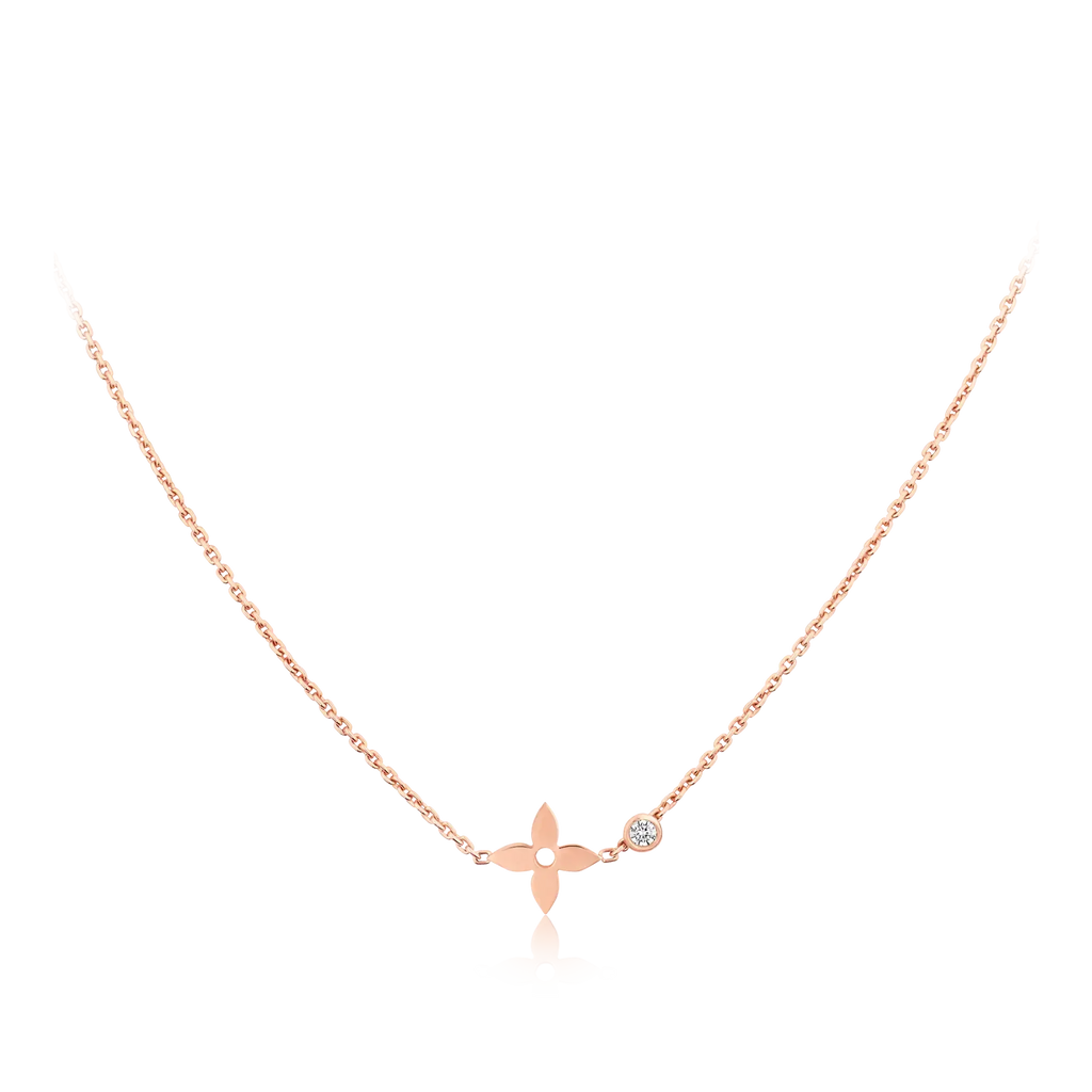 Aura BLOSSOM PENDANT PINK GOLD AND DIAMOND