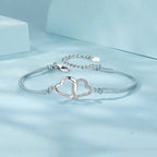 Zierliches Armband mit Seilgliedern in Grau für Frauen und Teenager-Mädchen