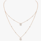 [Aura ] MY TWIN 2 ROW DIAMOND NECKLACE
