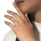[Aura ] Move Uno Diamond Ring in Gold
