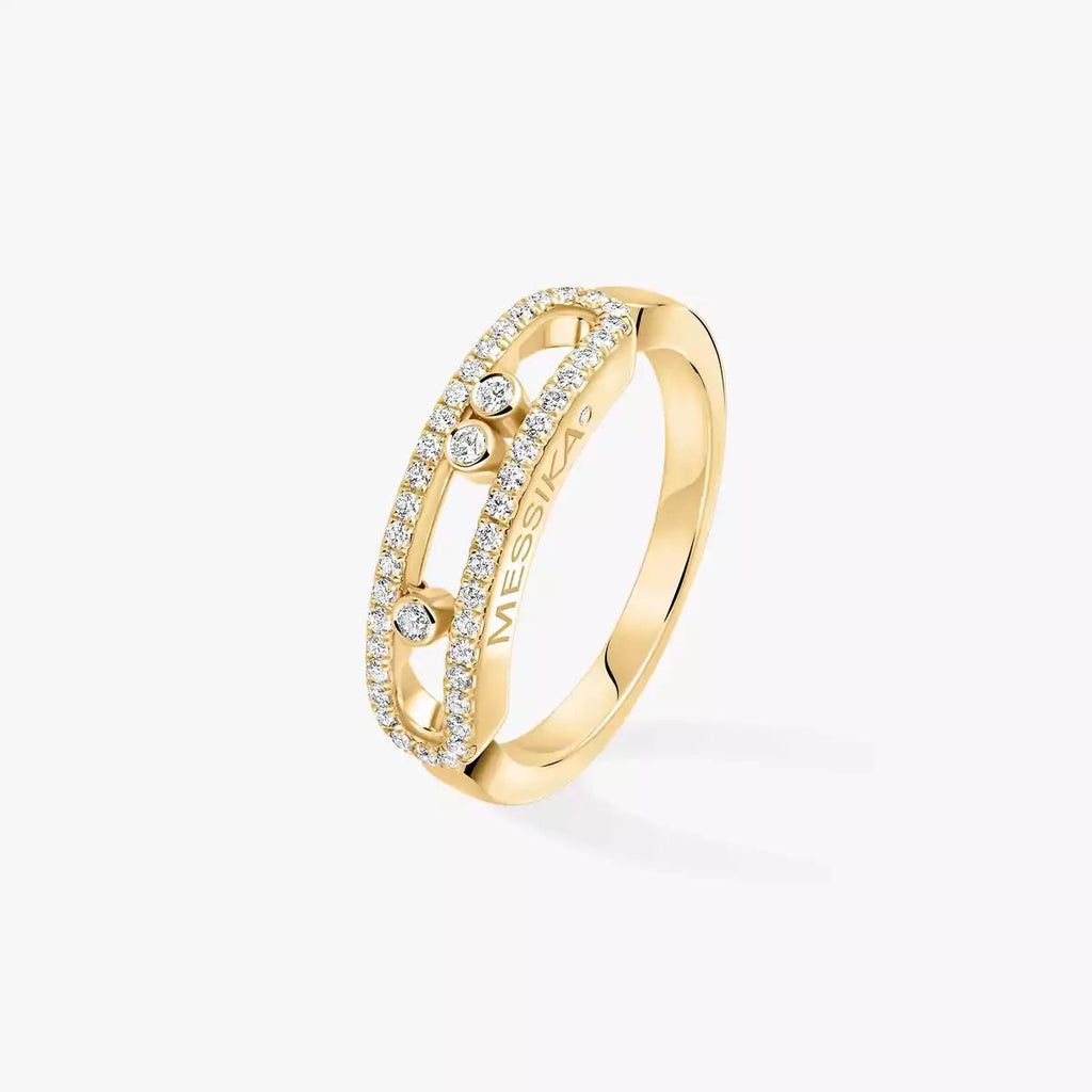 [Aura ]  Baby Move Gold Diamond Pave_ Ring