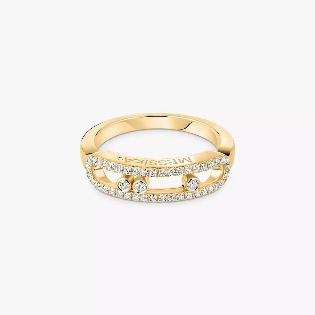 [Aura ]  Baby Move Gold Diamond Pave_ Ring