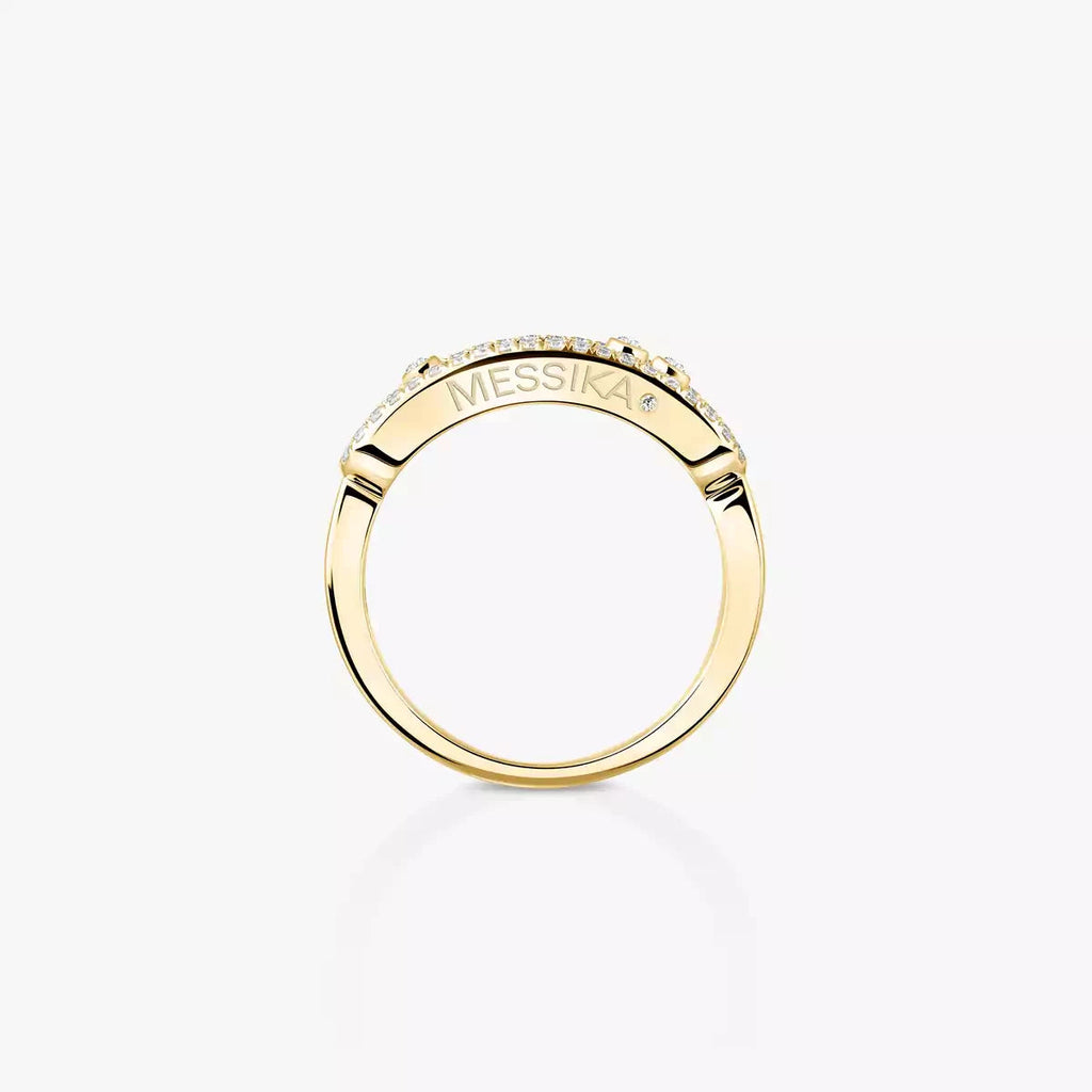 [Aura ]  Baby Move Gold Diamond Pave_ Ring
