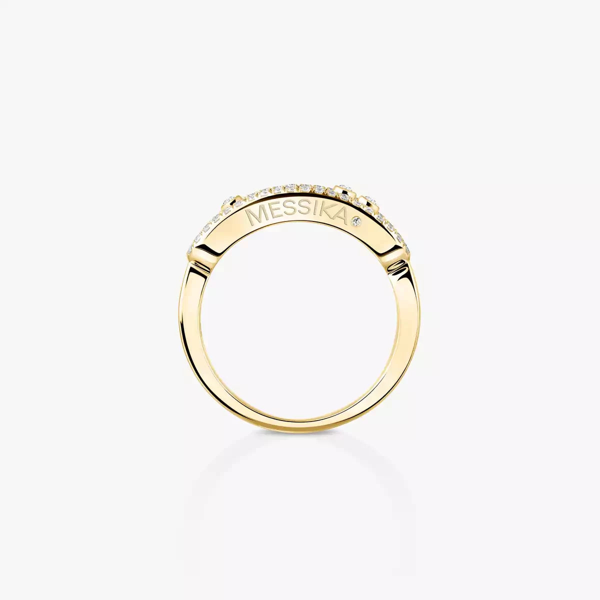 [Aura ]  Baby Move Gold Diamond Pave_ Ring
