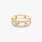 [Aura ]  Move Gold Diamant Pavé_ Ring