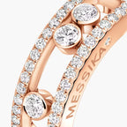 [Aura ]  Move Gold Diamant Pavé_ Ring