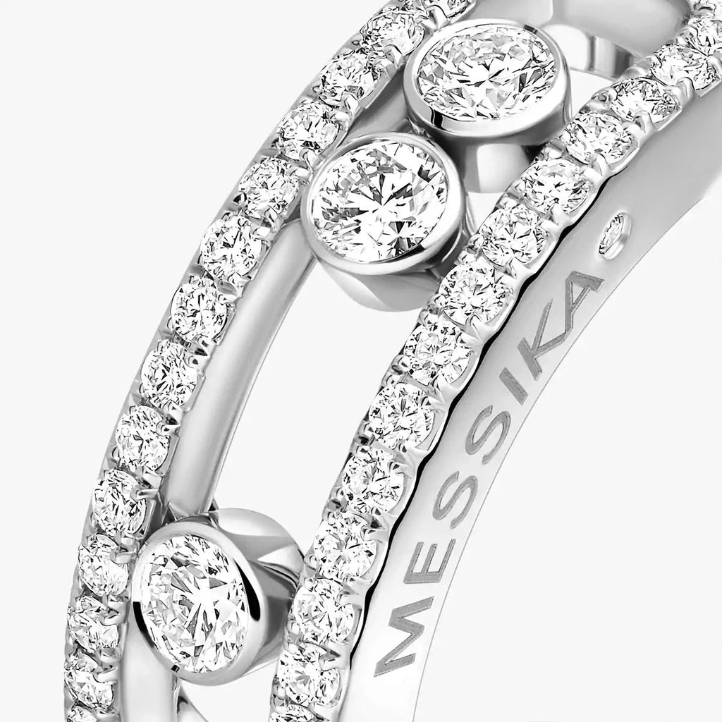 [Aura ]  Move Gold Diamant Pavé_ Ring
