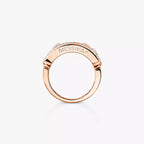 [Aura ]  Move Gold Diamant Pavé_ Ring