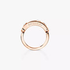 [Aura ]  Move-Ring aus Rotgold mit Diamanten