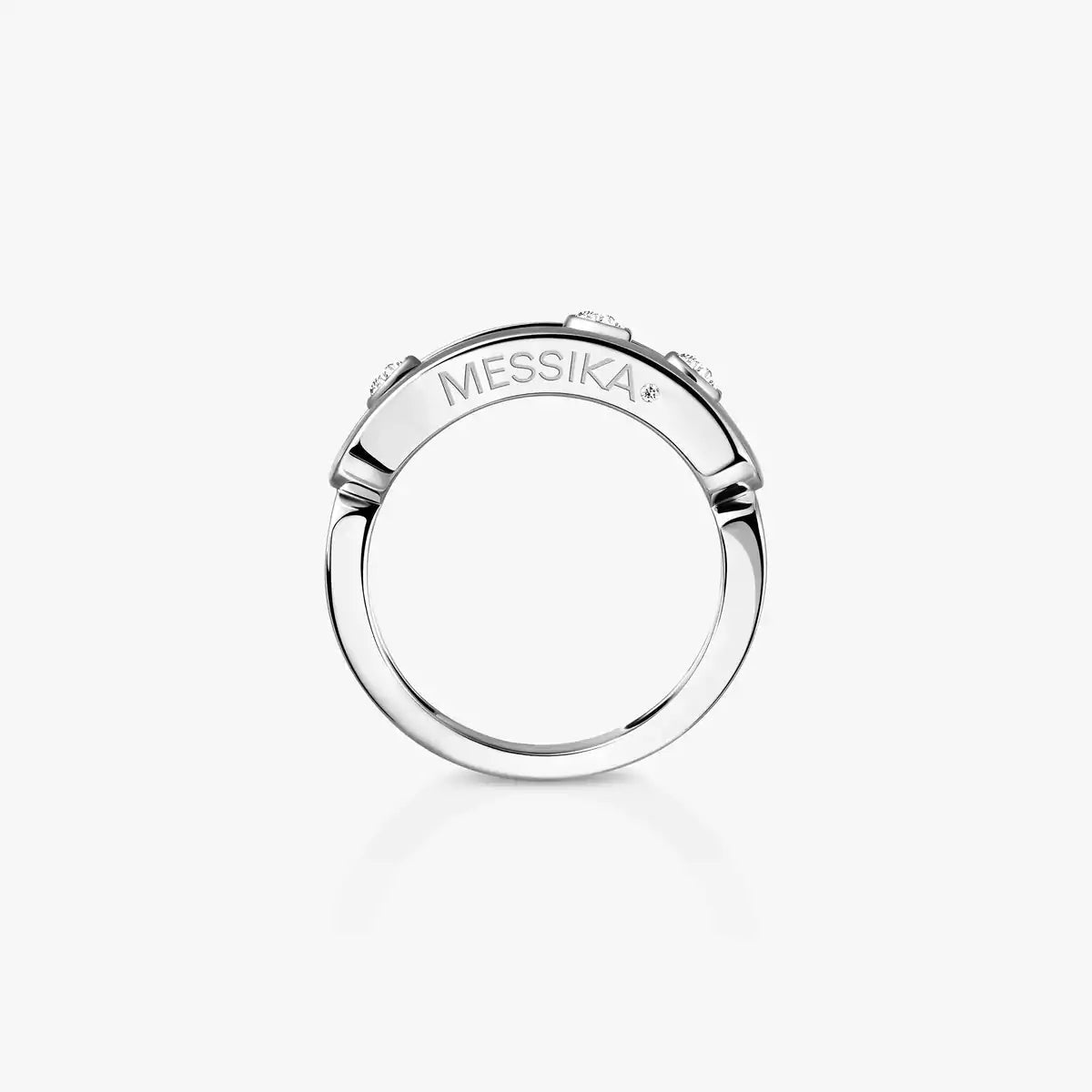 [Aura ]  Move-Ring aus Rotgold mit Diamanten