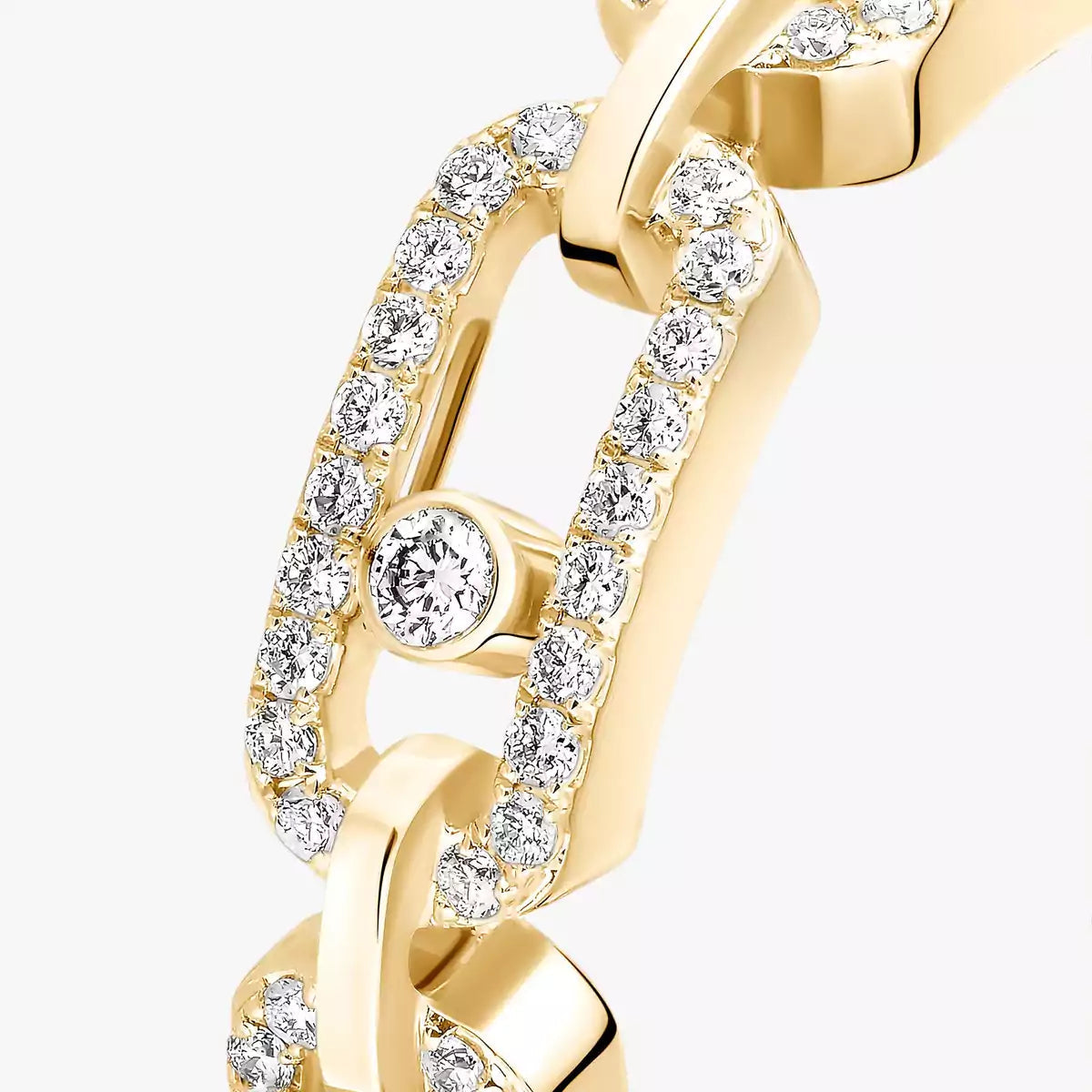 [Aura ] Move Link Pave_-Set Diamond Ring in Gold
