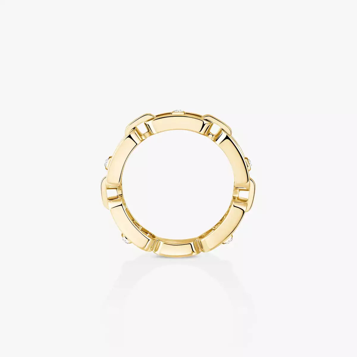 [Aura ] Move Link Pave_-Set Diamond Ring in Gold