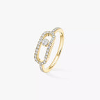 [Aura ] Move Uno Diamond Ring in Gold