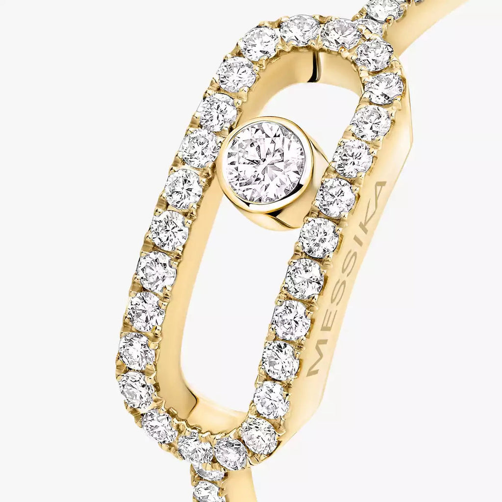 [Aura ] Move Uno Diamond Ring in Gold