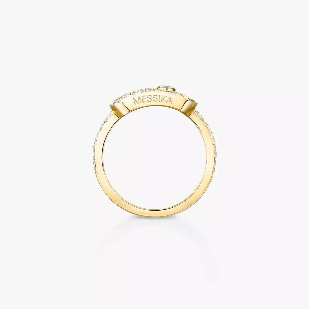 [Aura ] Move Uno Diamond Ring in Gold