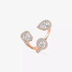[[Aura ]  Diamond Ring 0,25ct My Twin Trilogy