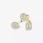 [[Aura ]  Diamond Ring 0,25ct My Twin Trilogy